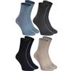 Rainbow Socks - Donna Uomo Calzini Diabetici Senza Elastico di Cotone