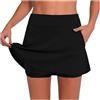 Vasreyy Gonna Pantaloncino A Con Tasche Integrate Essenziale Per Corsa Tennis