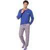 Intimitaly Irge® Pigiama Uomo Invernale Lungo 100% Caldo Cotone Interlock in Scatola Idea Regalo di Natale Pigiama Uomo Cotone Lungo
