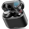 TOZO T6 Cuffie Bluetooth 5.3 con Controllo Touch ORIGX 2.0 Acustica | Suono Stereo, EQ Regolazione, 50 Ore Riproduzione, Supporta Caricatore Wireless e USB Tipo C IPX8