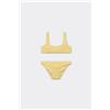 Calzedonia Costume Due Pezzi Bambina Crinkle Waves Giallo