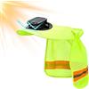Generisch Casco di protezione con protezione per il collo, casco di protezione con ventola, protezione per il collo e visiera, cappello da pesca con visiera | per edilizia, all'aperto, arrampicata, giardinaggio