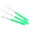 Generic 3Pc Esche Trapano Ago Esca Ago Esche Boilie Trapano Stringer Gancio Da Pesca Splicing per Foro Acciaio Ad Alto Carbonio