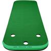 Generic Tappetino da golf da 300 x 100 cm, per uso interno ed esterno, verde con pendenza, bordo di arresto della palla e fori multipli per casa, ufficio o cortile