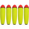 Generic Set di 5 galleggianti da pesca in schiuma EVA, galleggianti da pesca e galleggianti ovali per la pesca, assortimento di grandi dimensioni