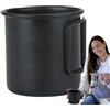 Generico da campeggio, vaso da campeggio per da caffè con manico pieghevole, pentola | Caffè Zaino in spalla Contenitore per alimenti Acqua potabile Cucina per campeggio Escursi