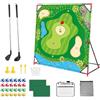 Generisch Tappetino interattivo per allenamento da golf, per interni | 24 palline da golf adesive, con supporto, per adulti, giardino, pratica, sport, casa, feste, uomini