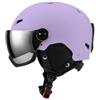 Milageto Casco con Visiera Robusto | Antiurto, Casco da simbolo del prodotto Visiera a Specchio, Resistente, per Snowboard, Snowboarder