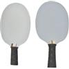Risveglio Racchetta di ping-pong del metallo per allenamento con i pesi | con manico in legno, base a pagaia ad alta durezza per la forza del polso e pratica di movimento di base, grigio