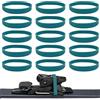 HSLXBY 15 pezzi di supporto di fissaggio in gomma per sci e snowboard cinghie elastiche in gomma per sci e snowboard