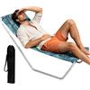 Generic Sedia a sdraio da giardino da patio Lettino da spiaggia con borsa di | Sedia a sdraio regolabile per adulti, per spiaggia, giardino, terrazza, patio, mare, piscina, cortile, ecc