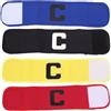 Hemobllo 4 Pezzi Bracciale da Capitano Calcio Antiscivolo | Fascia in Gomma, Aspetto alla Moda, per Calcio e Football, Accessorio per Sport di Squadra