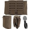 Generic Pochette Dump Molle Pieghevole con Clip a Sgancio Rapido per Cinghie 5 cm | Apertura A Coulisse, Tessuto Tecnico E Peso Di 90 G Per Tenere I Piccoli Accessori Ordinati E Accessibili