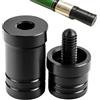 Generic Protezione per stecca da biliardo, colore: nero | Biliardo Stecca da biliardo Stick protettivo filettato nero bastone da biliardo albero giunto Pin Protector bastone da