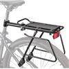 PINNAMAX Portapacchi per bicicletta posteriore, regolabile, universale, in lega di alluminio con riflettore, per MTB, mountain bike, bici da corsa da 24 - 29 pollici