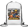 Generic Strong Engineers United with Tools - Sacca da palestra casual, con coulisse, colore: bianco