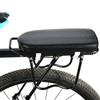 Risveglio Addensato per la parte posteriore della bicicletta per il cuscino | Piastra per sella per montagna per portabici, resistente all'acqua, facile da pulire, schienale imbottito, nero