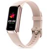 Spurkey Fitness tracker con frequenza cardiaca 24/7, monitoraggio dell'ossigeno nel sangue, monitoraggio della pressione sanguigna, monitoraggio dell'attività, impermeabile IP68, contapassi