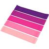 BUAGOUWZ Fasce Allenamento Domestico 30,5x5cm | Set di 5 bande elastici in gomma TPE per allenamento domestico, dimensioni 30,5x5 cm, con livello di .
