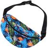 NIYANGLE Marsupio da Corsa in Nylon, Stampa Digitale, per Sport All'aperto | Capienza per Necessità Quotidiane, Chiusura Cerniera, Stile Casual Creativo, Colore Blu