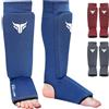 Mytra Fusion paratibie kick boxing, leggeri stinco collo del piede Guardia Estensibile imbottiti Formazione paratibie Muay Thai, arti marziali, parastinchi mma uomini e donne