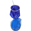 Zerodeko Paniere per Pesci Pieghevole Blu in Acciaio Inox, Portatile | Rete in Nailon, Lega di Alluminio, Facile da Trasportare, per Mare e Attrezzature da Pesca