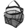 BESTOYARD Borsa Rete da Spiaggia con Manici Larghi, Traspirante e Portatile | Divisori Multilivello, Cuciture Antiscivolo, Accesso Immediato, per Creme Solari e Asciugamani, Nero