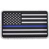 LA PATCHERIA Patch Bandiera USA - Blue line 8.5x5cm - Patch 100% Gomma con Velcro® originale Velcro® Brand Hook Cucito sul Retro - 3D alta definizione - per Decorare Giacche, Zaini, Uniformi