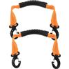 CLISPEED 2 Pezzi Cinghia Porta Scarponi da Sci Regolabile con Fibbia Arancia | Nylon Leggero e Resistente, Maniglia Ergonomica con Design Riflettente, per Scarponi e Pattini All'aperto