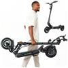 Teverun Space Lite - Monopattino elettrico per adulti, 25 km/h massimo, doppio motore da 500 W, doppia sospensione, pneumatici tubeless da 10, IPX6, autonomia 60 km, monopattino elettrico con