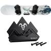 G.O.A.T. Mounts Supporto da parete per snowboard, in alluminio nero opaco | Rivestimento a polvere nero opaco resistente su alluminio 5052 di alta qualità