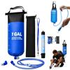 Generic Kit filtro dell'acqua di sopravvivenza, filtro dell'acqua alimentato a | Waterdrop Gravity Water Filter Straw, purificatore d'acqua di sopravvivenza per viaggi, campeggio, escursionismo