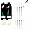 Generic Set di 5 ami galleggianti pre-legati con fondo per pesca | Accessorio per pesca a sospensione pronto all'uso con amo spinato, accessorio per pesca alla carpa, da attaccare alla linea
