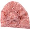 DIYEAH Cuffia da Nuoto Donna Floreale in Pizzo Rosa per Piscina | Stile Turbante Elegante, per Allenamento e Vacanze al Mare, Mantiene i Chioma Ordinati e Asciuga Rapidamente