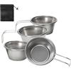 Generisch Bicchieri in acciaio , 4 piccoli bicchieri portatili da 50 ml | Tazza da caffè da 50 ml per campeggio, barbecue, tè, viaggi, escursioni, sport, attività all'aperto, cucina