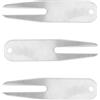 HEMOTON 3 Pezzi Forchetta per Divot da Golf in Acciaio Inox, Argento, | Strumento da Green per Riparare Tappeto Erboso, Design Pratico, Accessorio per Golfisti