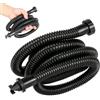 Generico Tubo di pompa ad aria Adattatore Ermetico a Innesto Rapido | Tubo Connettore Ondulato per Pompa per Piscina, Materassino Gonfiabile, Tenda Gonfiabile, Barca, Canotto, Canoa,
