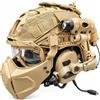 Generic Set Casco Fast PJ Style con Occhiali, Maschera, Cuffie, Torcia e Accessori | Configurazione Completa Casco FAST PJ Style con Sistema Regolabile, Accessori Modulari e Design Personalizzato