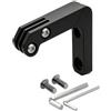 Ronyme Staffa Luce Anteriore Bicicletta | Robusto, Supporto per Luce Anteriore e videocamera Sportiva, Aerodinamico, Ciclismo Notturno, Passeggini, Nero