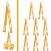 Umibow 8 supporti per pompon Cheer Cheerleader, portachiavi con bottoni a pressione, accessori per ragazze e adolescenti