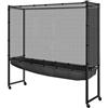 Tdoutop Rete Raccolta Palline Tennis Tavolo Rete Mobile Rotolante Raccolta Palline Pong Attrezzo Riciclaggio Pratica Metallo Nylon Silenzioso Adatta per