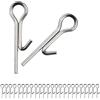 Risveglio 100 pezzi in acciaio inox per esche morbide Stinger Spike Hooks, | 20 mm di collegamento aghi perni per esche da pesca sartiame accessori, scatola portatile di stoccaggio
