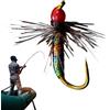 Genérico Esca da pesca Crank Mini per mosca | Esca riflettente per trota con amo per acqua salata, pesce persico, sole, trota, pesce persico, lago, fiume, torrente