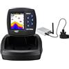 Lucky Bait Boat Fish Finder 300 m di Distanza di Controllo remoto con LCD da 3,5 Pollici e Base Grande