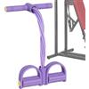 Generic Fascia di resistenza per pedali, strumento di allenamento per bodybuilding, elastico a 8 tubi, con manici, per addominali, gambe, braccia, schiena, fitness, yoga, casa, donne, uomini