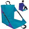 Générique Sedili da Stadio - Sedie da Gradin 42x40x42cm | Seduta pieghevole | Portatile con schienale e cuscino, reclinabile, leggero per concerti, cotone perlato + asta rotonda in fibra di vetro