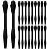 TOYANDONA 60 Pezzi Steli per Freccette Filettati in Nylon Nero, | Connessione Stabile, Superficie Testurizzata, Riduce lo Slittamento, Previene Allentamenti, Compatibilità