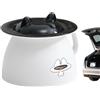 Generic Secchio per vasino da comodino con coperchio e manico da 1,5 l portatile | Secchio WC da campeggio per allenamento di pulizia, campeggio, escursionismo, viaggi in auto,