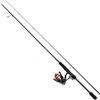 DAM Fire Wave XP Spinning Combo, canna e mulinello da pesca per pescatori d'acqua dolce, lucioperca e altro ancora forte leggero e versatile, nero, canna veloce da 2,44 m, mulinello di dimensioni 3000