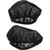 HAKIDZEL 2 Pezzi Coprisella per Bicicletta in Poliestere Nero, 22x18 CM | Rete Traspirante, Lavabile, Design , Accessorio per Sella, Dimensioni 22x18cm, Colore Nero